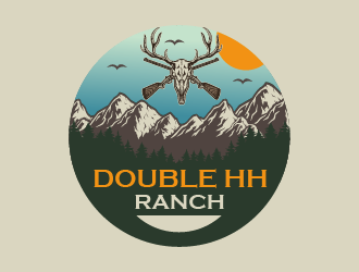 Double HH Ranch logo design by czars