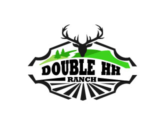 Double HH Ranch logo design by bayudesain88