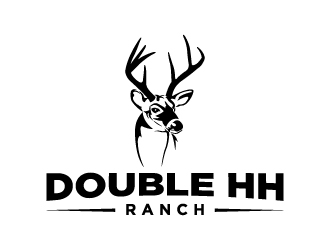 Double HH Ranch logo design by cybil