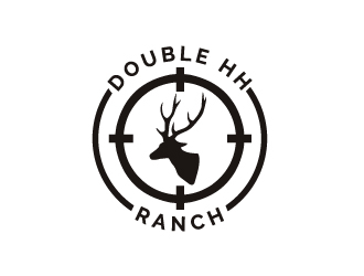 Double HH Ranch logo design by sunny070