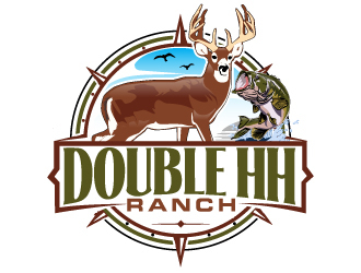 Double HH Ranch logo design by AamirKhan