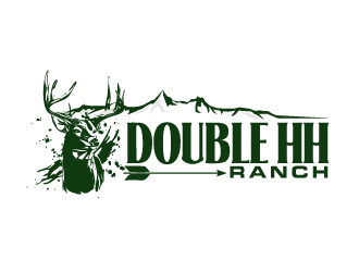 Double HH Ranch logo design by AamirKhan