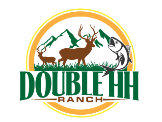 Double HH Ranch logo design by AamirKhan