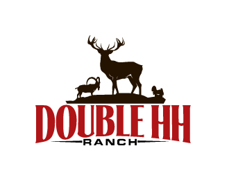 Double HH Ranch logo design by AamirKhan