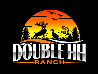 Double HH Ranch logo design by AamirKhan