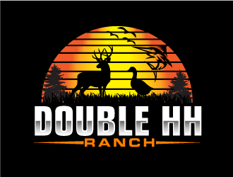 Double HH Ranch logo design by AamirKhan