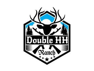 Double HH Ranch logo design by Suvendu