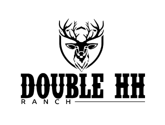 Double HH Ranch logo design by AamirKhan