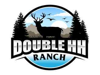 Double HH Ranch logo design by ingepro
