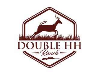 Double HH Ranch logo design by ingepro