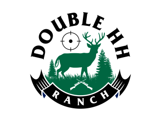 Double HH Ranch logo design by ingepro