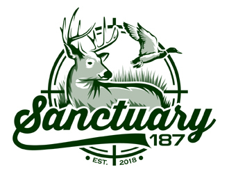 Sanctuary 187 logo design by MAXR