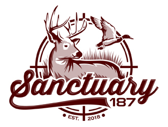 Sanctuary 187 logo design by MAXR