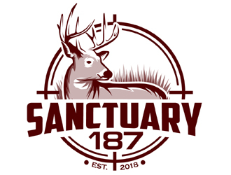 Sanctuary 187 logo design by MAXR