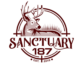 Sanctuary 187 logo design by MAXR
