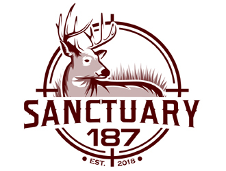 Sanctuary 187 logo design by MAXR