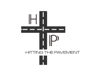 HITTING THE PAVEMENT  logo design by tukang ngopi