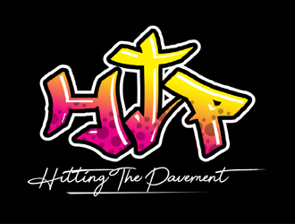 HITTING THE PAVEMENT  logo design by MAXR