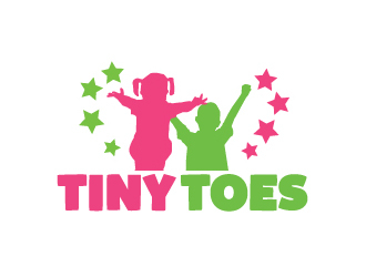Tiny Toes logo design by AamirKhan