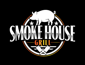 Smoke House Grill logo design by AamirKhan