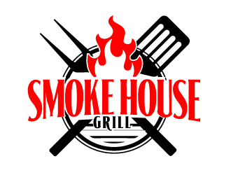 Smoke House Grill logo design by AamirKhan