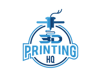 3D Printing HQ logo design by wongndeso