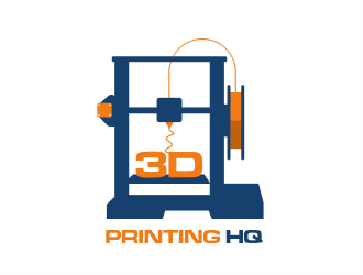 3D Printing HQ logo design by evdesign