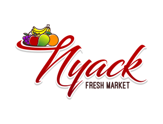 nyack fresh market logo design by naldart
