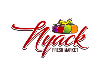 nyack fresh market logo design by naldart