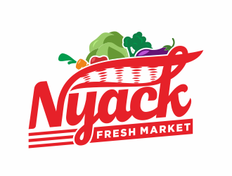 nyack fresh market logo design by andriandesain