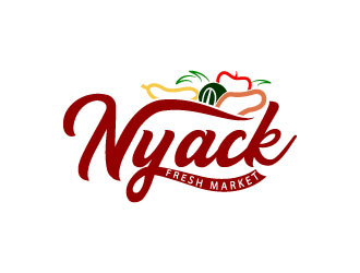 nyack fresh market logo design by MonkDesign