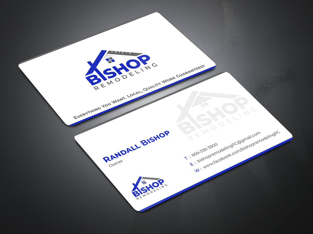 BISHOP REMODELING logo design by Gelotine