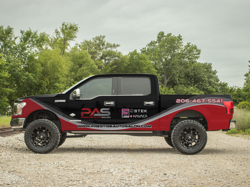 Prestige Auto Salon logo design by Gelotine