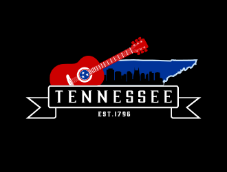 Nashville Music Guide back of T  logo design by nona