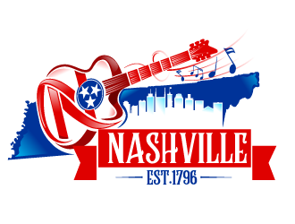 Nashville Music Guide back of T  logo design by Suvendu