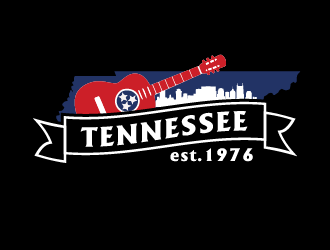 Nashville Music Guide back of T  logo design by logy_d
