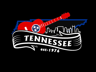 Nashville Music Guide back of T  logo design by logy_d
