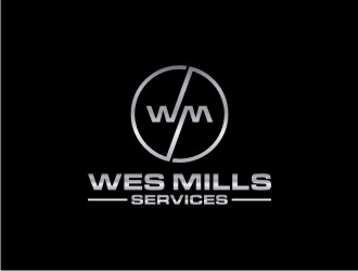 WES MILLS SERVICES logo design by sabyan
