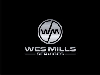 WES MILLS SERVICES logo design by sabyan