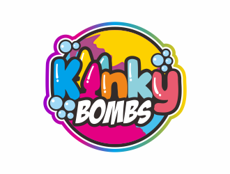 Kinky Bombs logo design by andriandesain