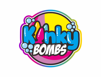 Kinky Bombs logo design by andriandesain