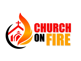 Church On Fire logo design by adm3