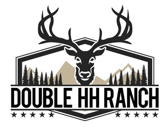 Double HH Ranch logo design by LogoInvent