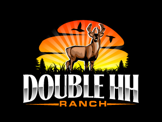 Double HH Ranch logo design by AamirKhan
