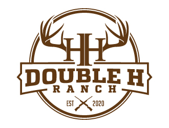 Double HH Ranch logo design by jaize