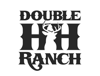 Double HH Ranch logo design by kunejo