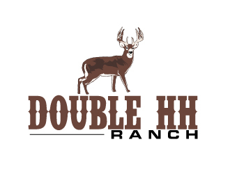 Double HH Ranch logo design by AamirKhan