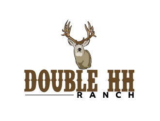 Double HH Ranch logo design by AamirKhan
