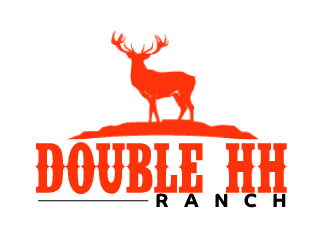 Double HH Ranch logo design by AamirKhan