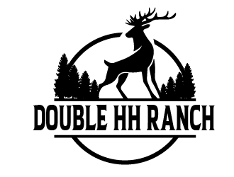 Double HH Ranch logo design by logy_d